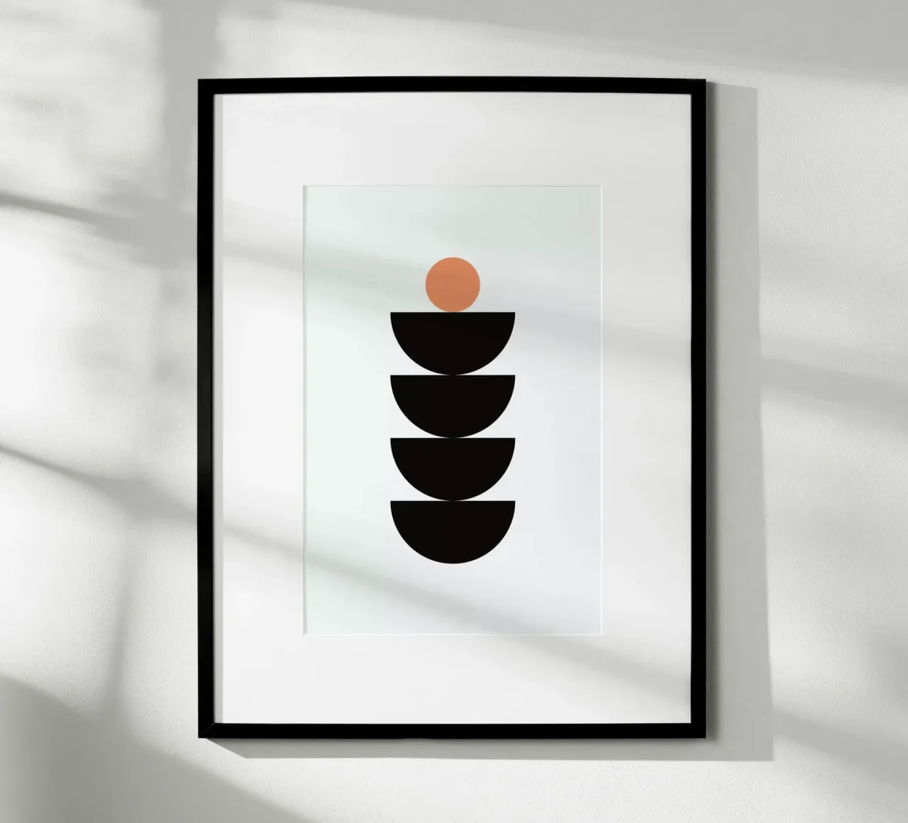 Semicircle poster con telaio in alluminio da Mottos by Sinan Saydik
