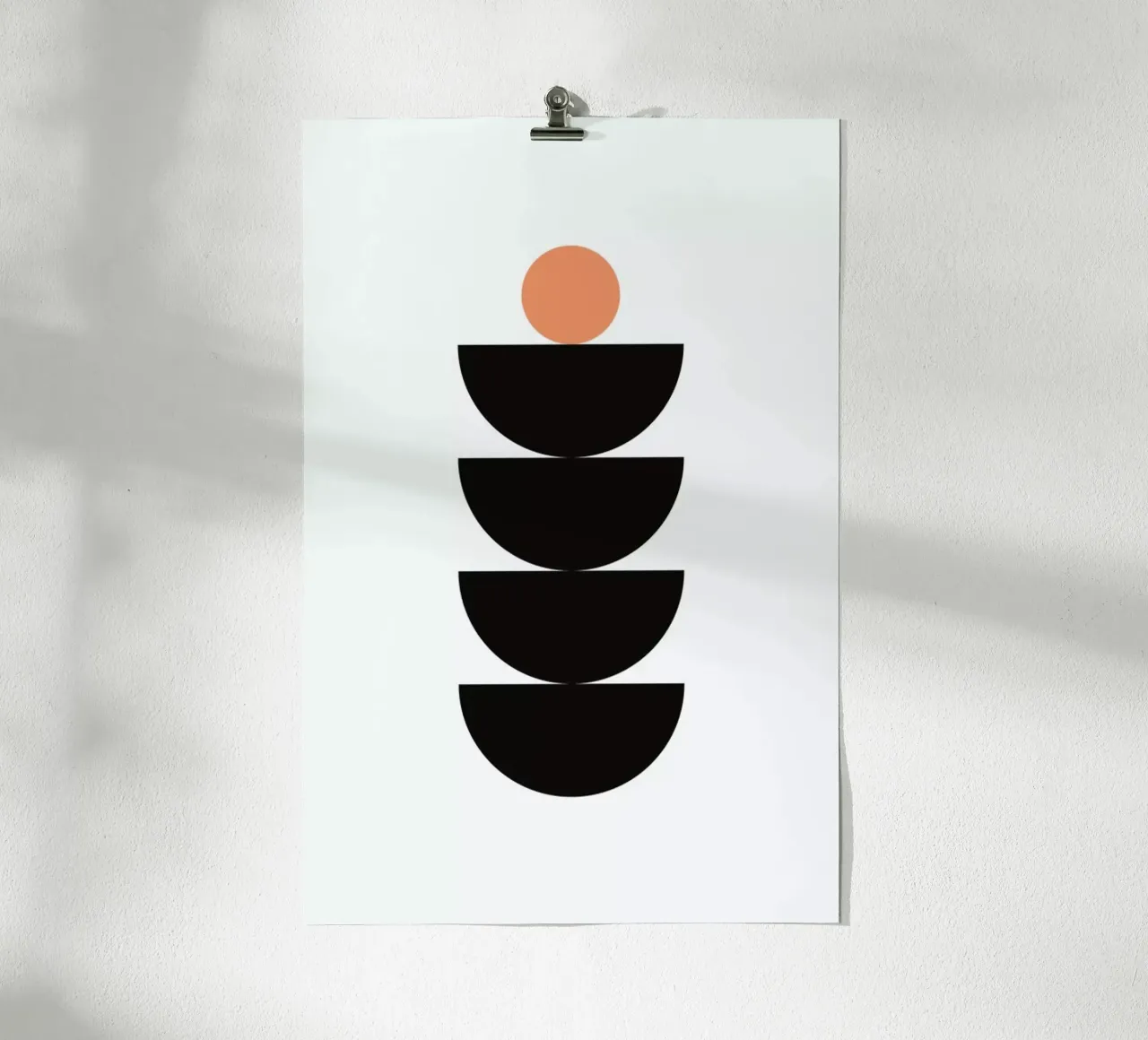 Semicircle poster con telaio in alluminio da Mottos by Sinan Saydik
