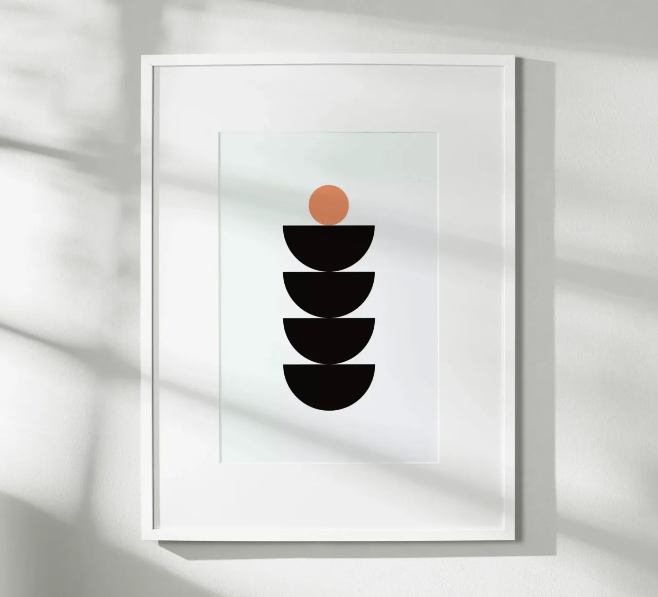 Semicircle poster con telaio in alluminio da Mottos by Sinan Saydik