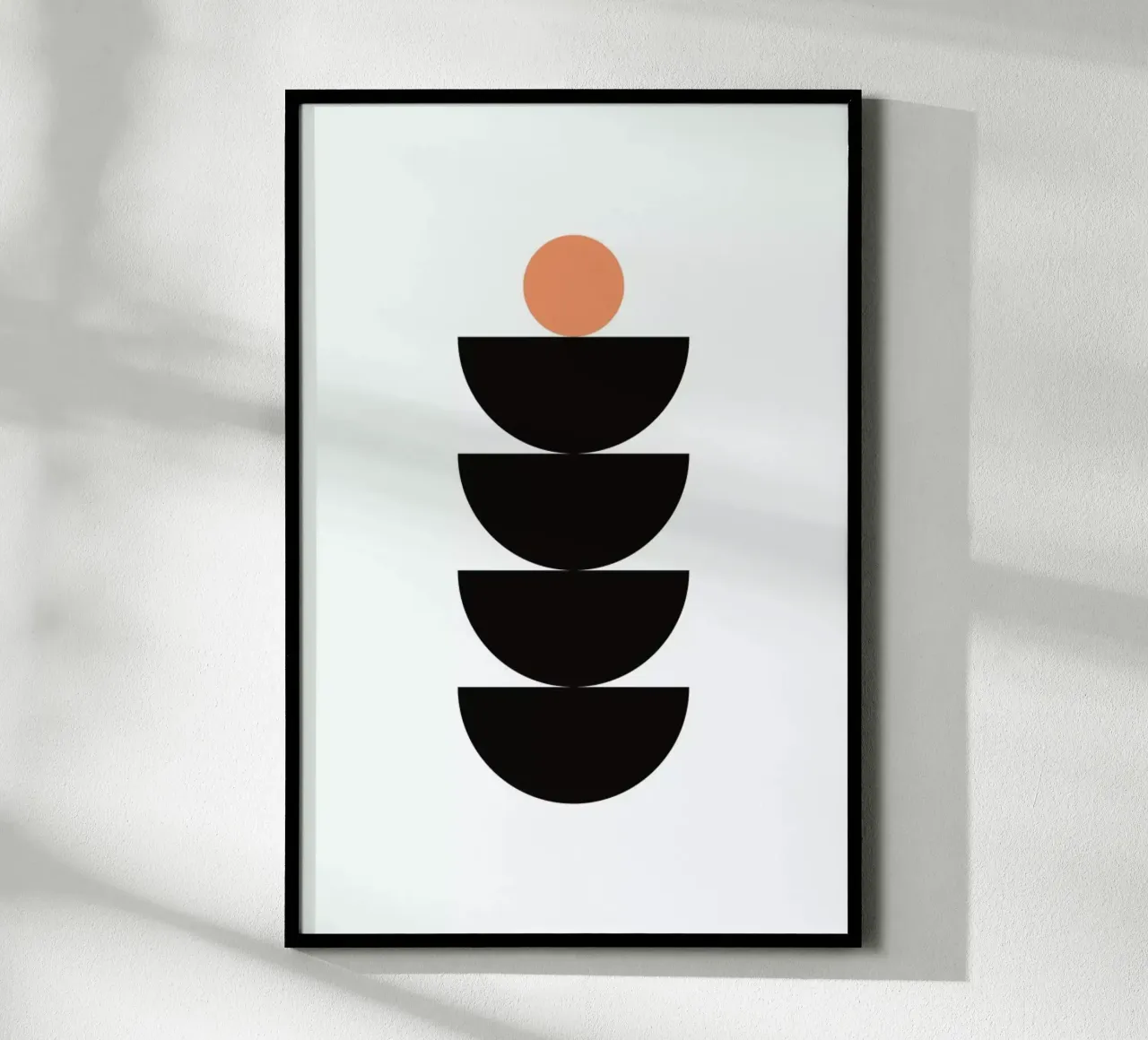 Semicircle poster con telaio in alluminio da Mottos by Sinan Saydik