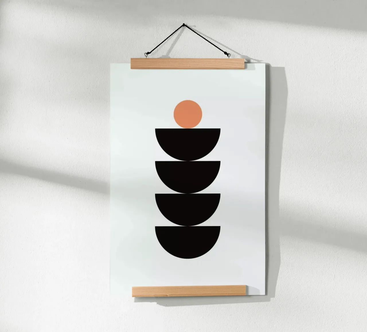 Semicircle poster con telaio in alluminio da Mottos by Sinan Saydik