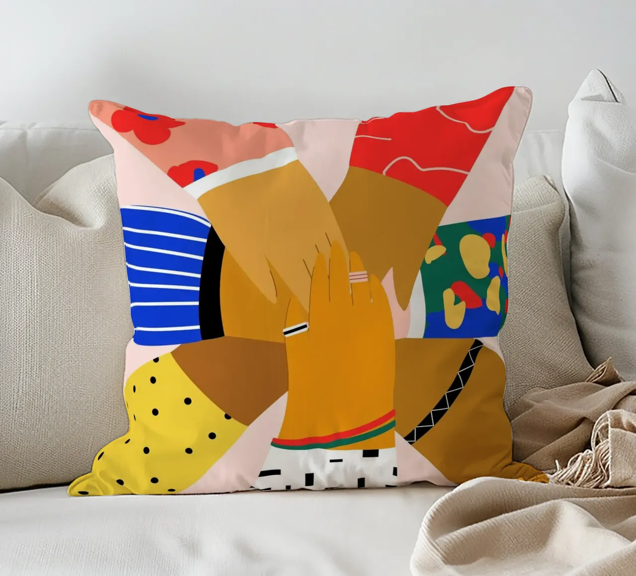 All Hands coussin de Pure