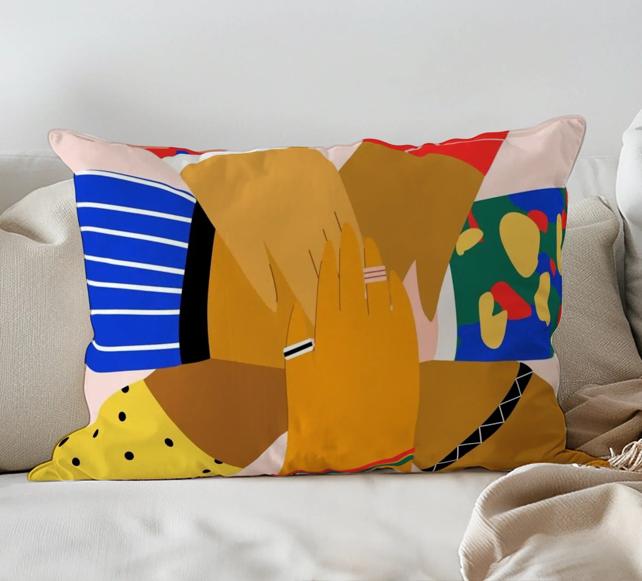 All Hands decorative cushion by Pure