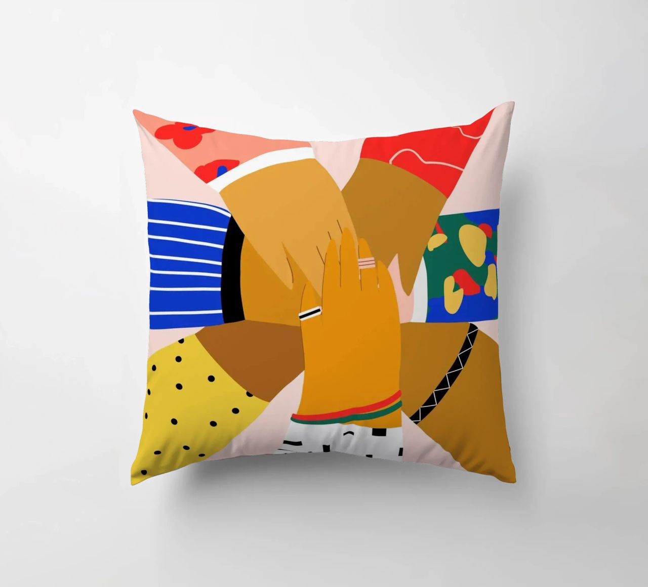 All Hands decorative cushion by Pure