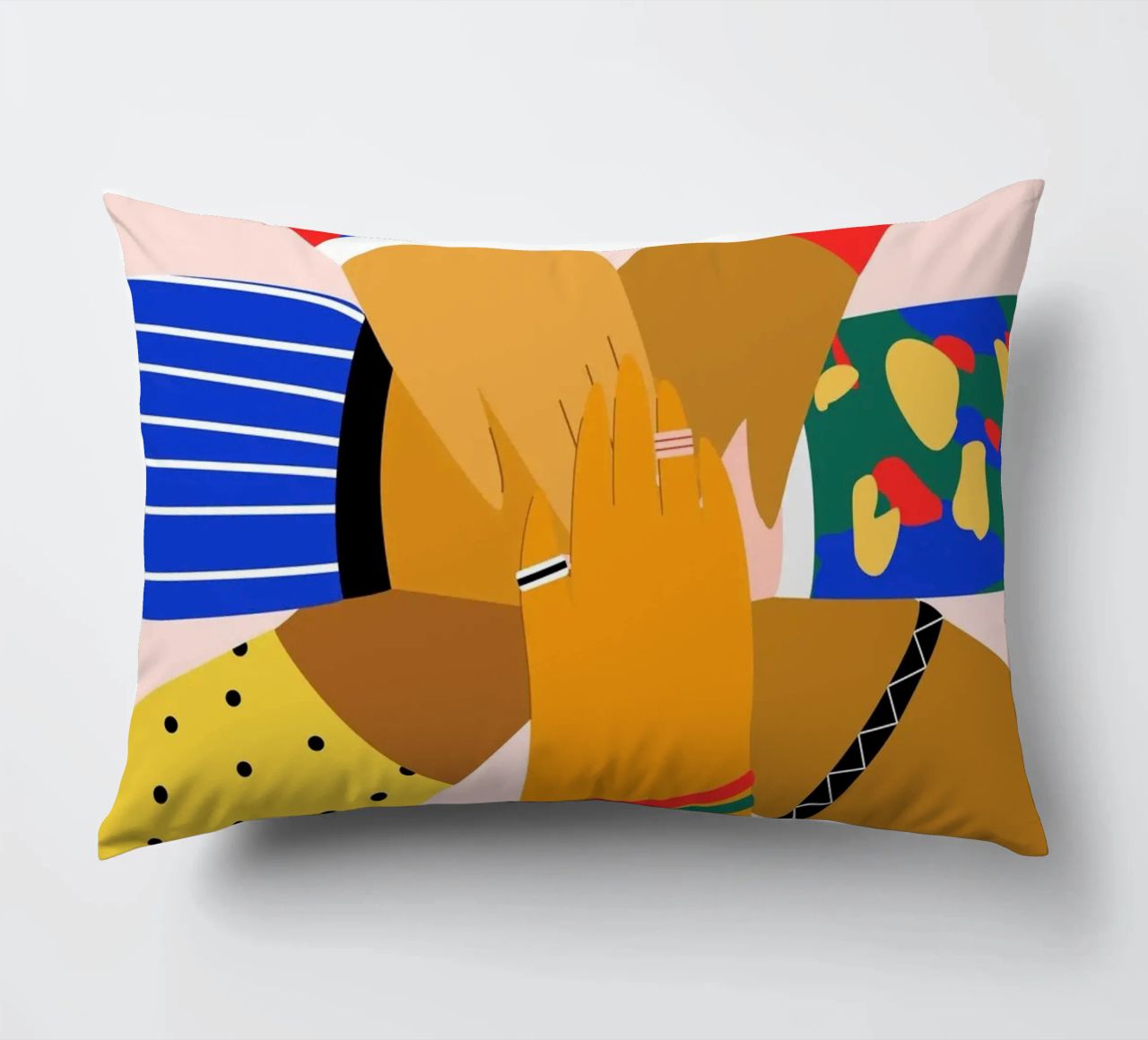 All Hands decorative cushion by Pure