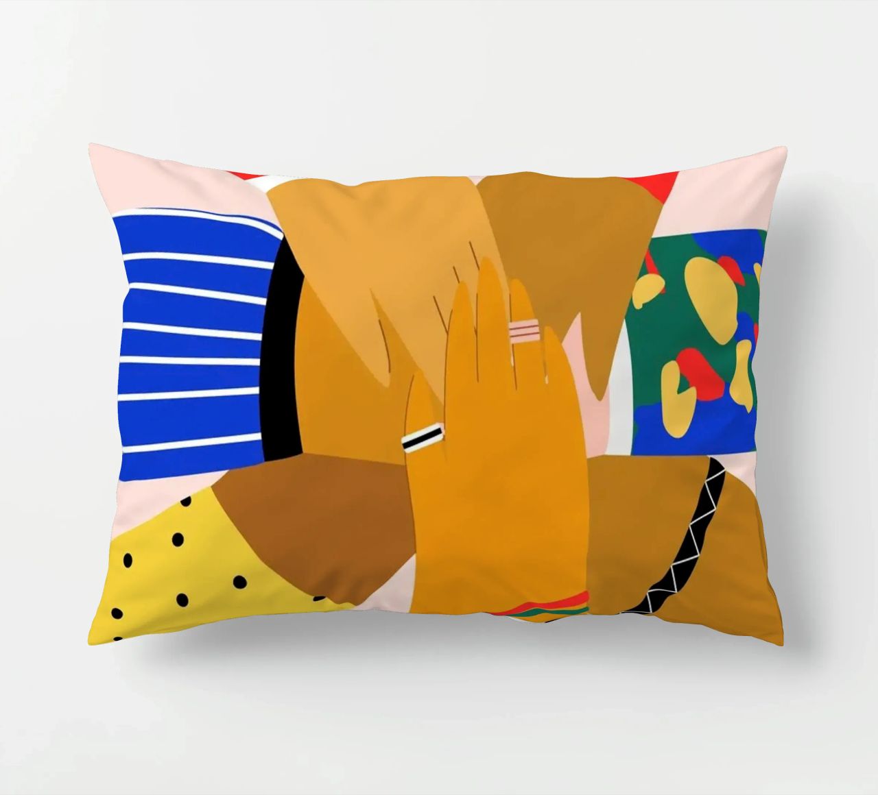 All Hands decorative cushion by Pure