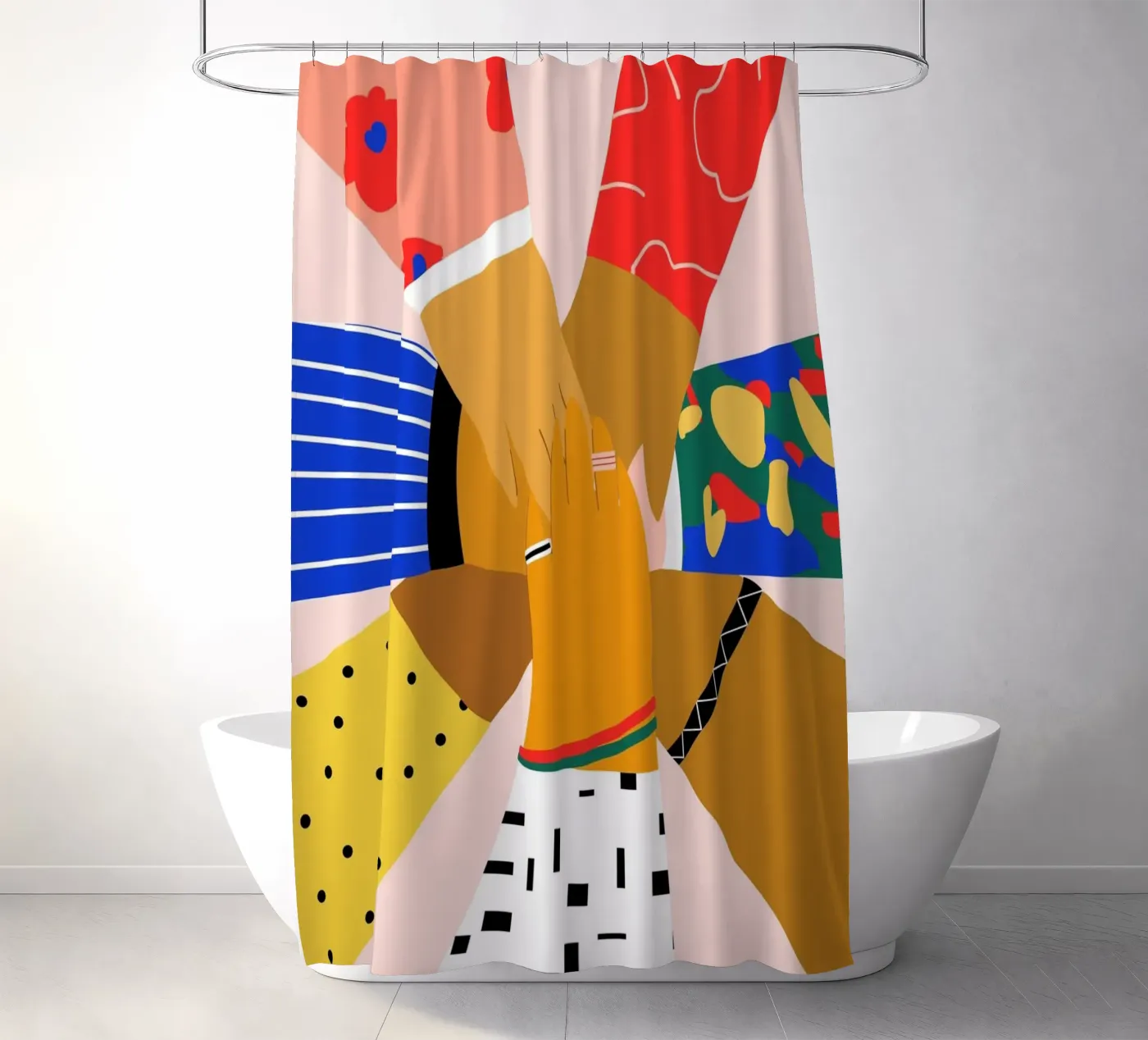 All Hands shower curtain by Pure