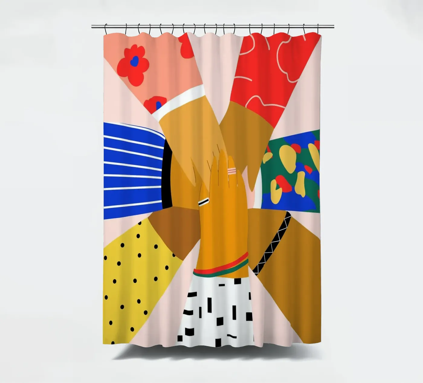 All Hands shower curtain by Pure