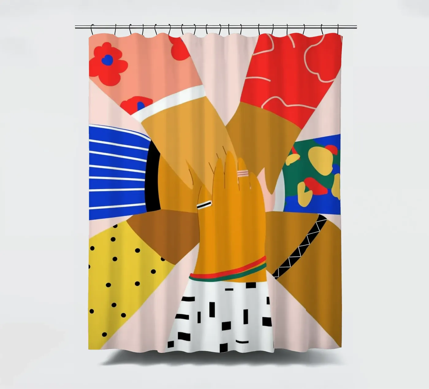 All Hands shower curtain by Pure
