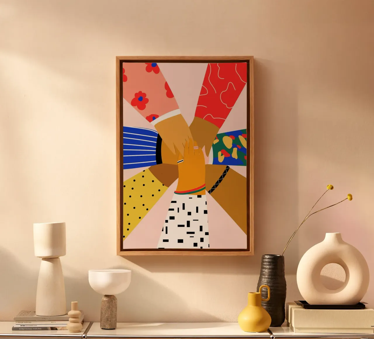 All Hands toile de Pure