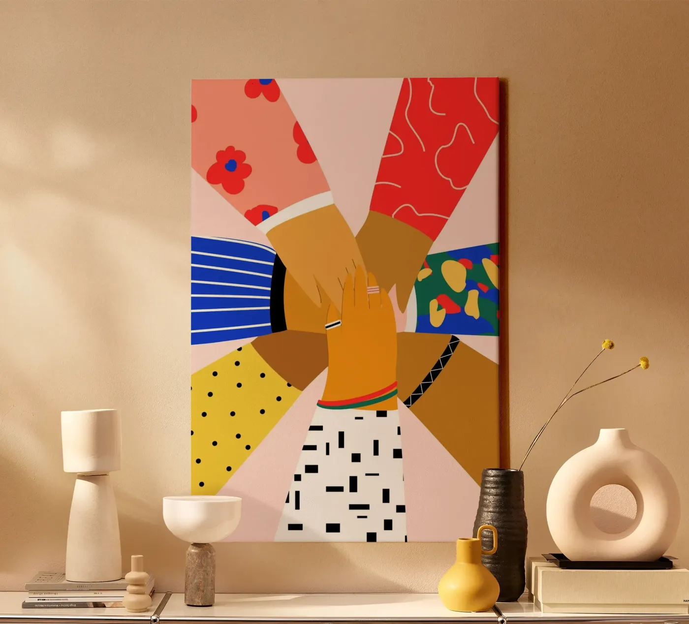 All Hands canvas by Pure