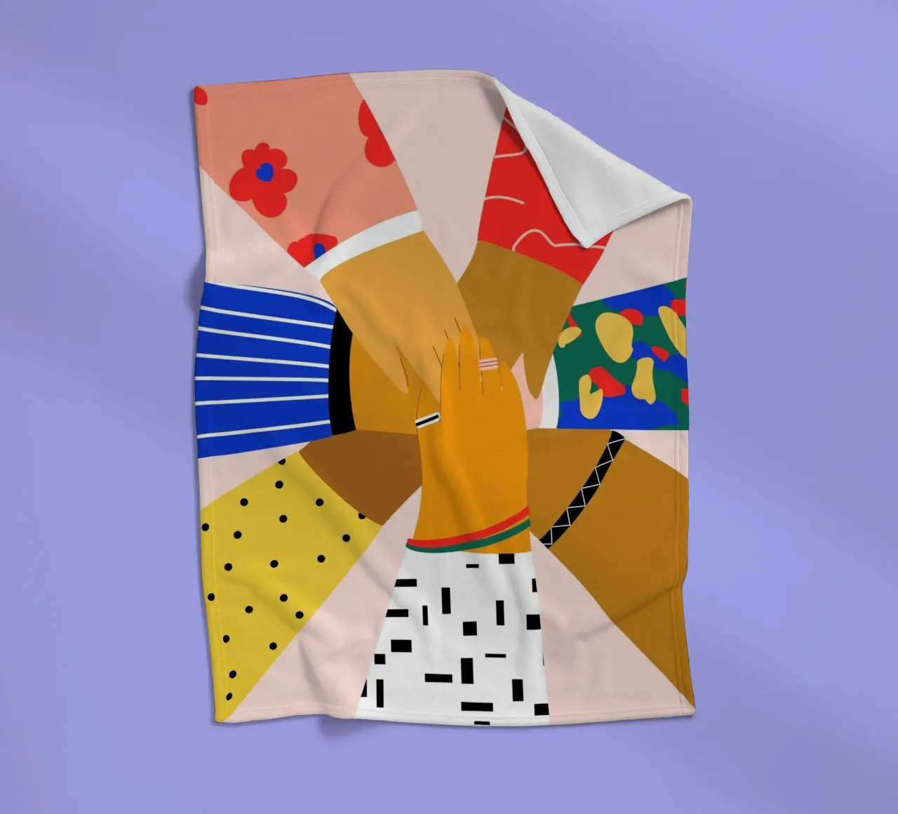 All Hands plaid polaire de Pure