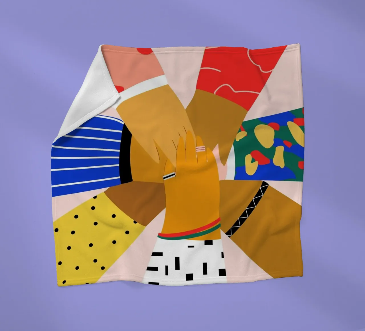 All Hands plaid polaire de Pure