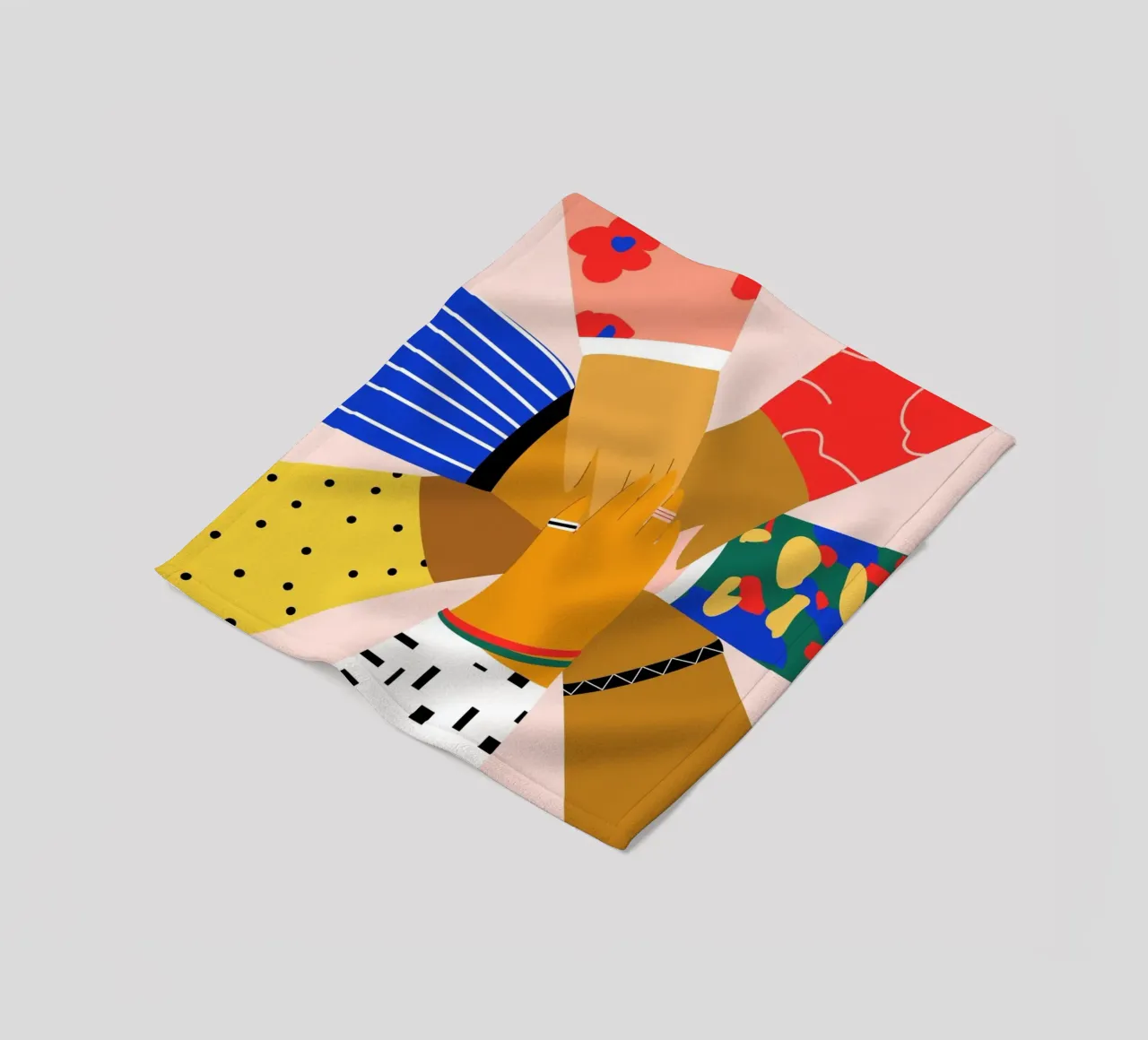 All Hands plaid polaire de Pure