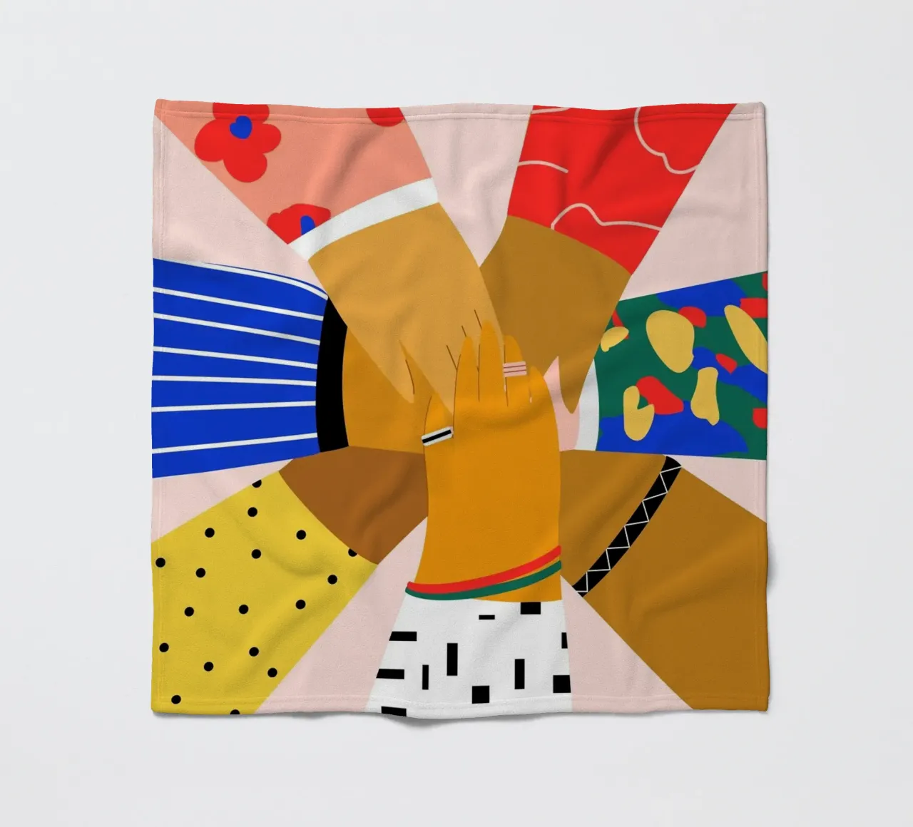 All Hands plaid polaire de Pure