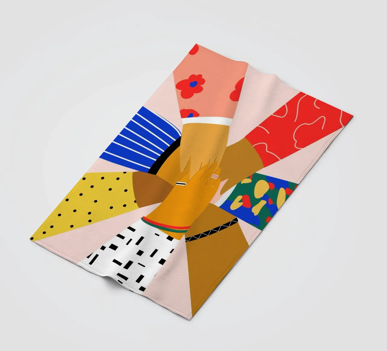 All Hands plaid polaire de Pure