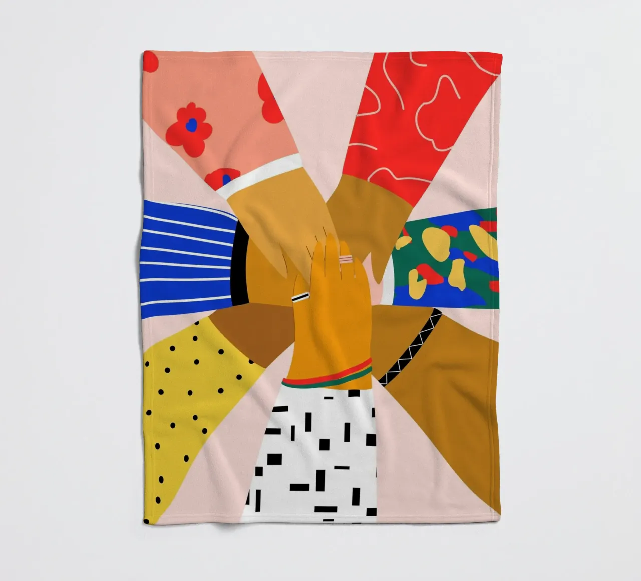 All Hands plaid polaire de Pure