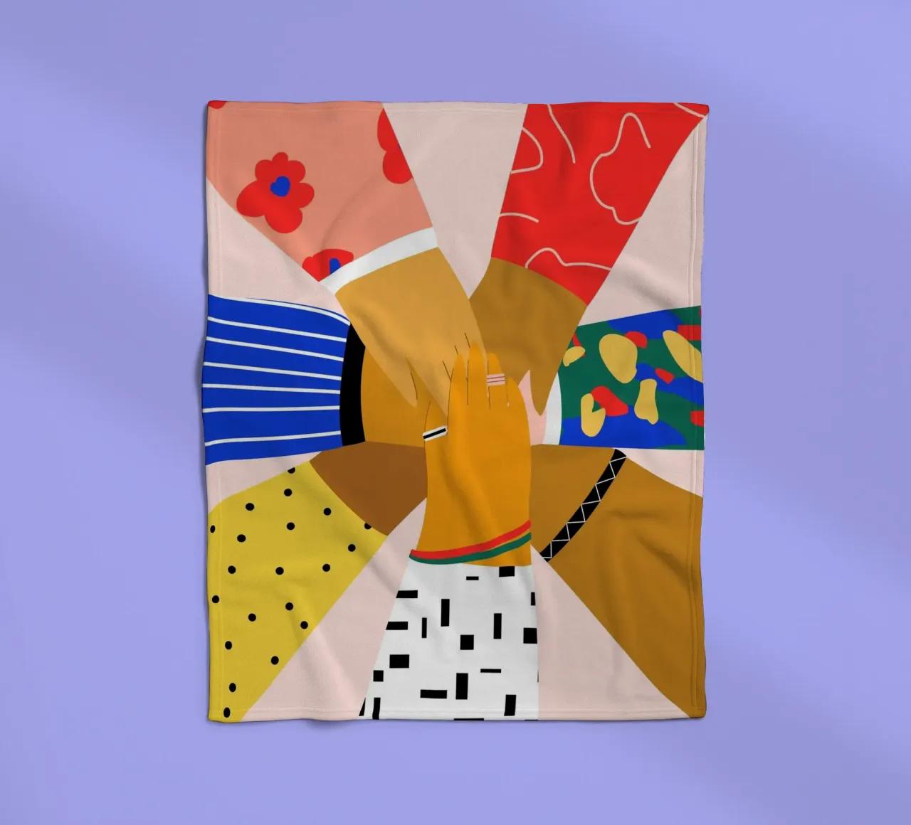 All Hands plaid polaire de Pure