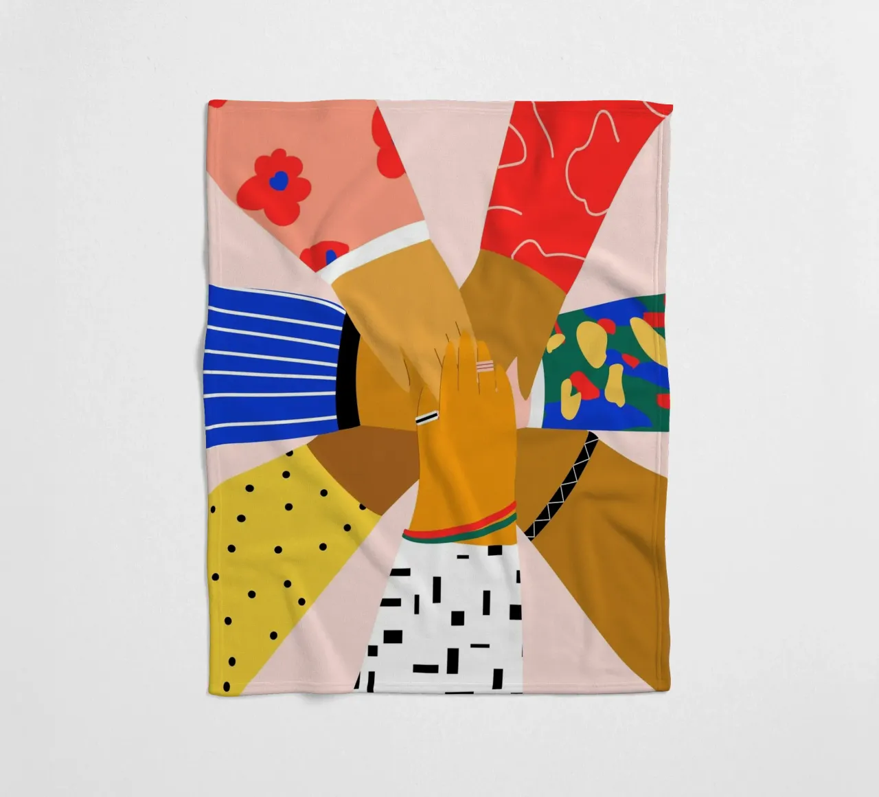 All Hands plaid polaire de Pure