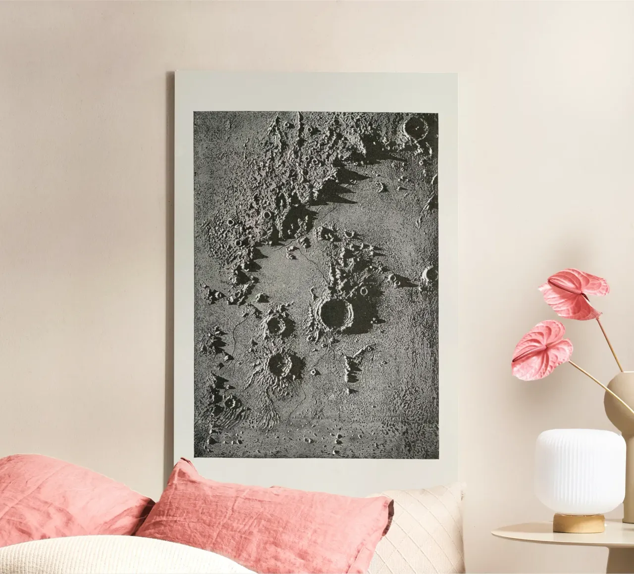 Moon Crater II canvas by Flora & Fauna