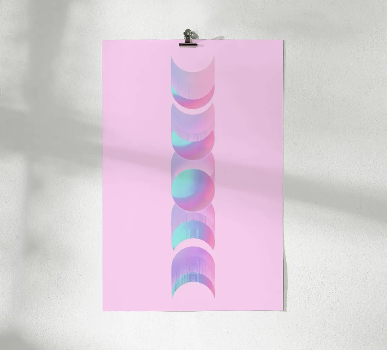 Fluo Moon poster da cafelab