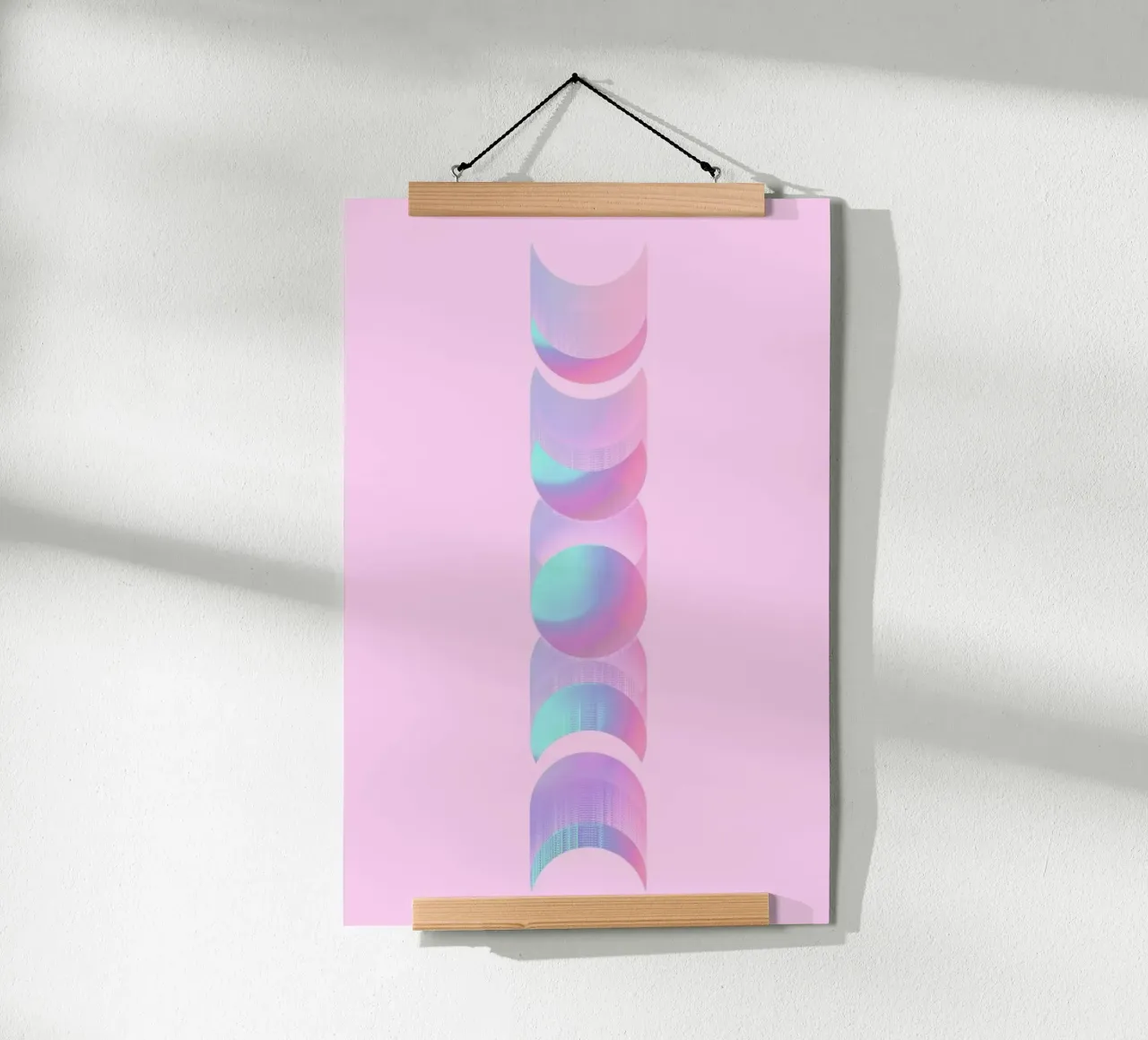 Fluo Moon poster da cafelab