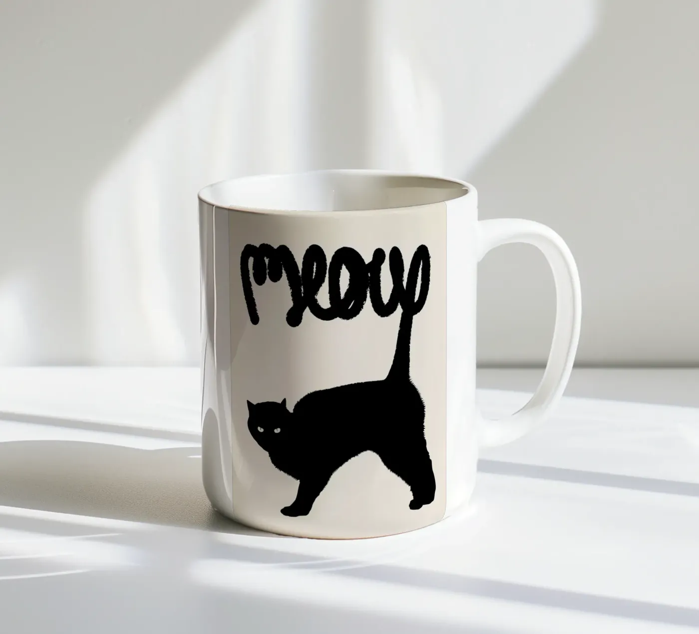 Meow ceramic mug by Florent Bodart