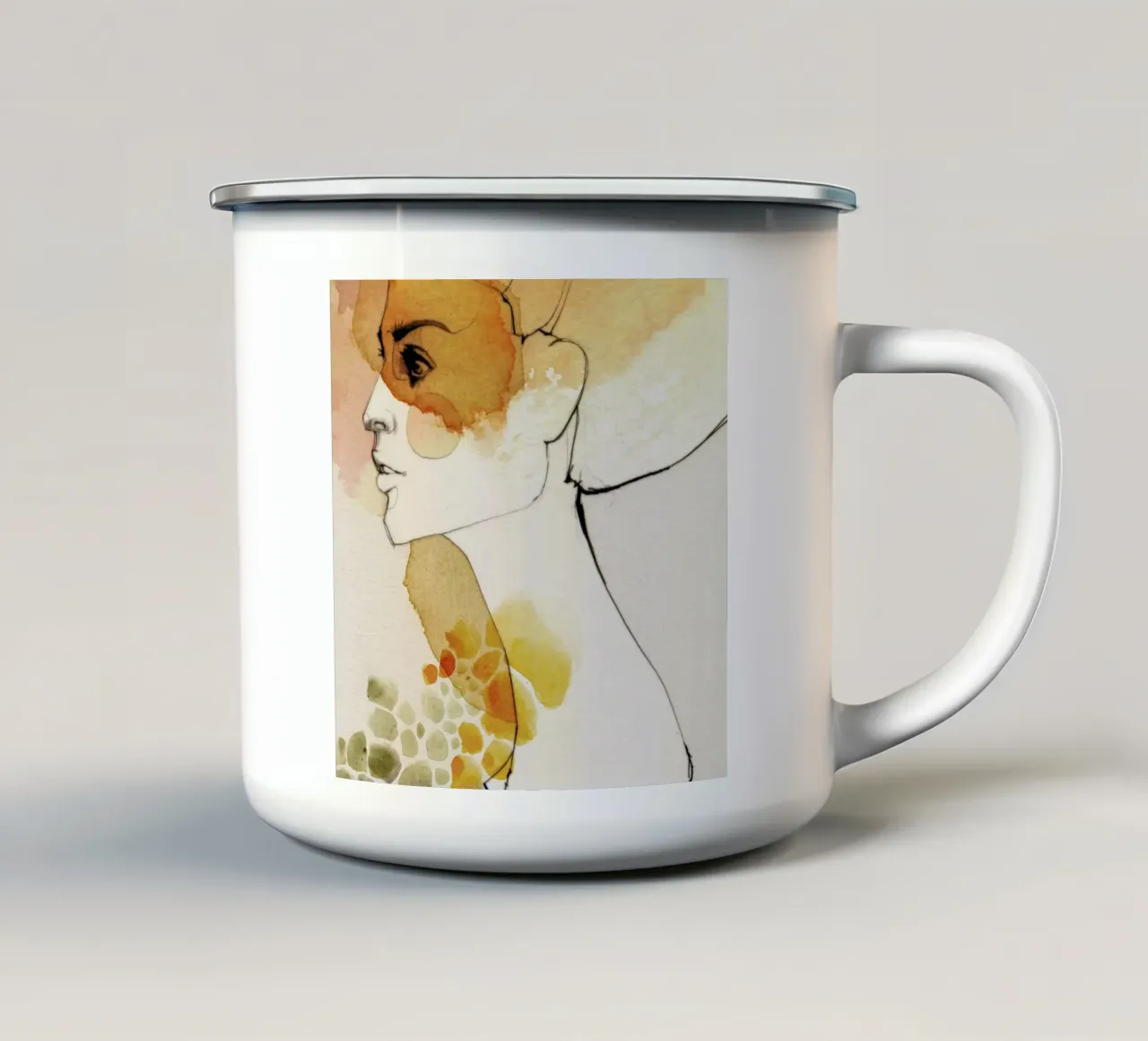 Elle taza de esmalte de Ekaterina Koroleva