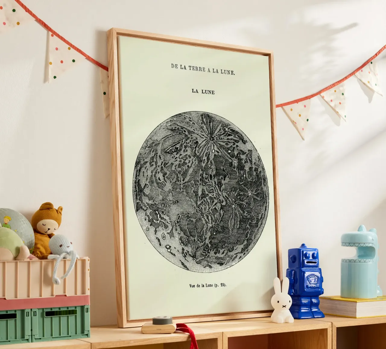 La Lune canvas by Flora & Fauna
