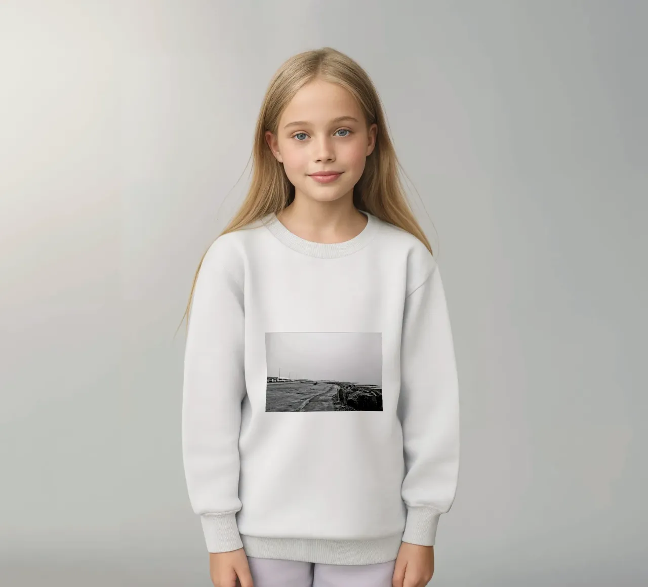 Reykjavík shore kids sweatshirt by Nur Mut