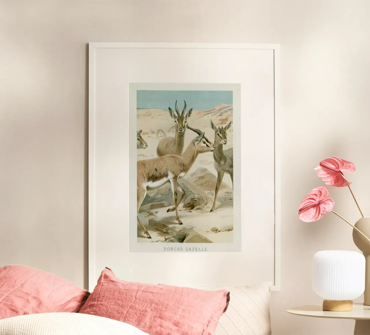 Gazelles poster con telaio in plastica da Flora & Fauna