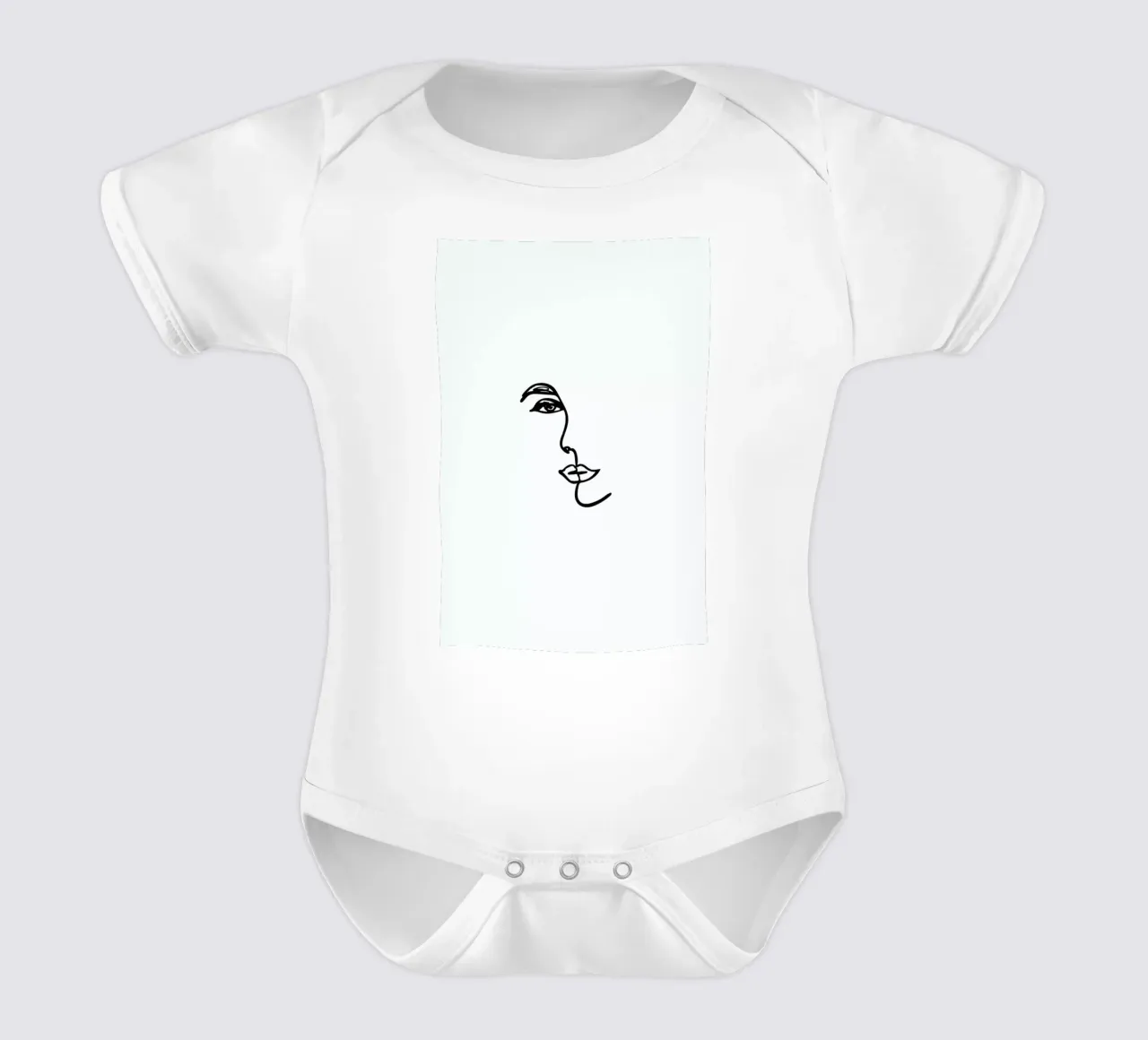 Mirrored babyrompertje korte mouwen van Pure