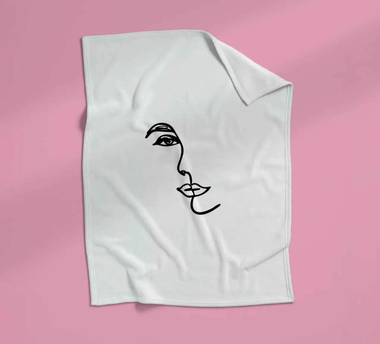 Mirrored fleece blanket by Pure