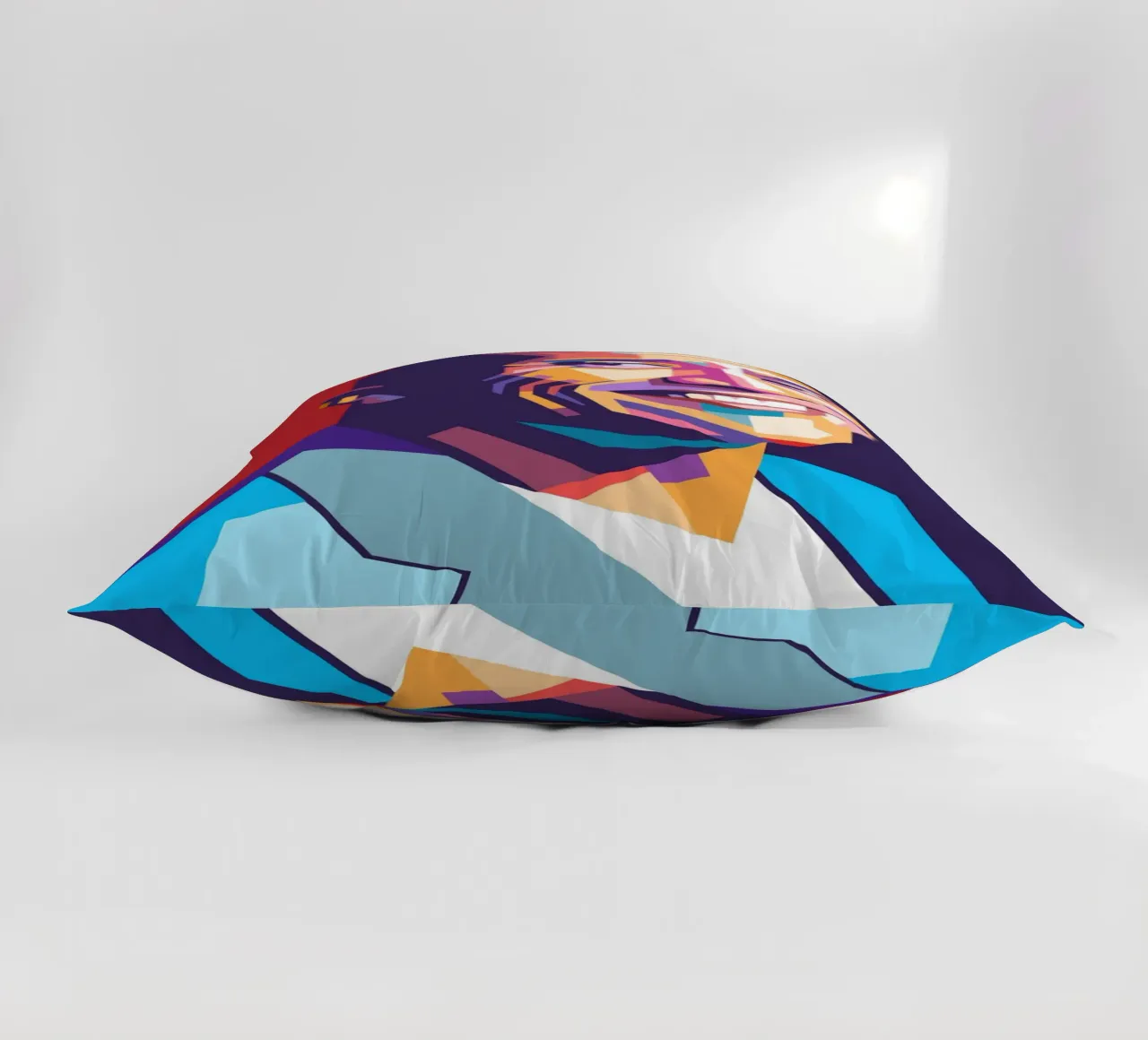 Ritratto pop art di Dwayne The Rock Johnson cuscino da Hantamrata
