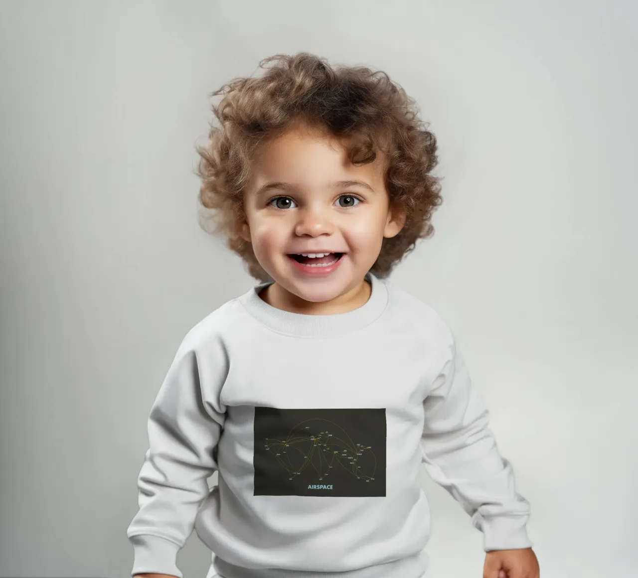 Airspace Map Dark felpa neonato da Marc Schulthess