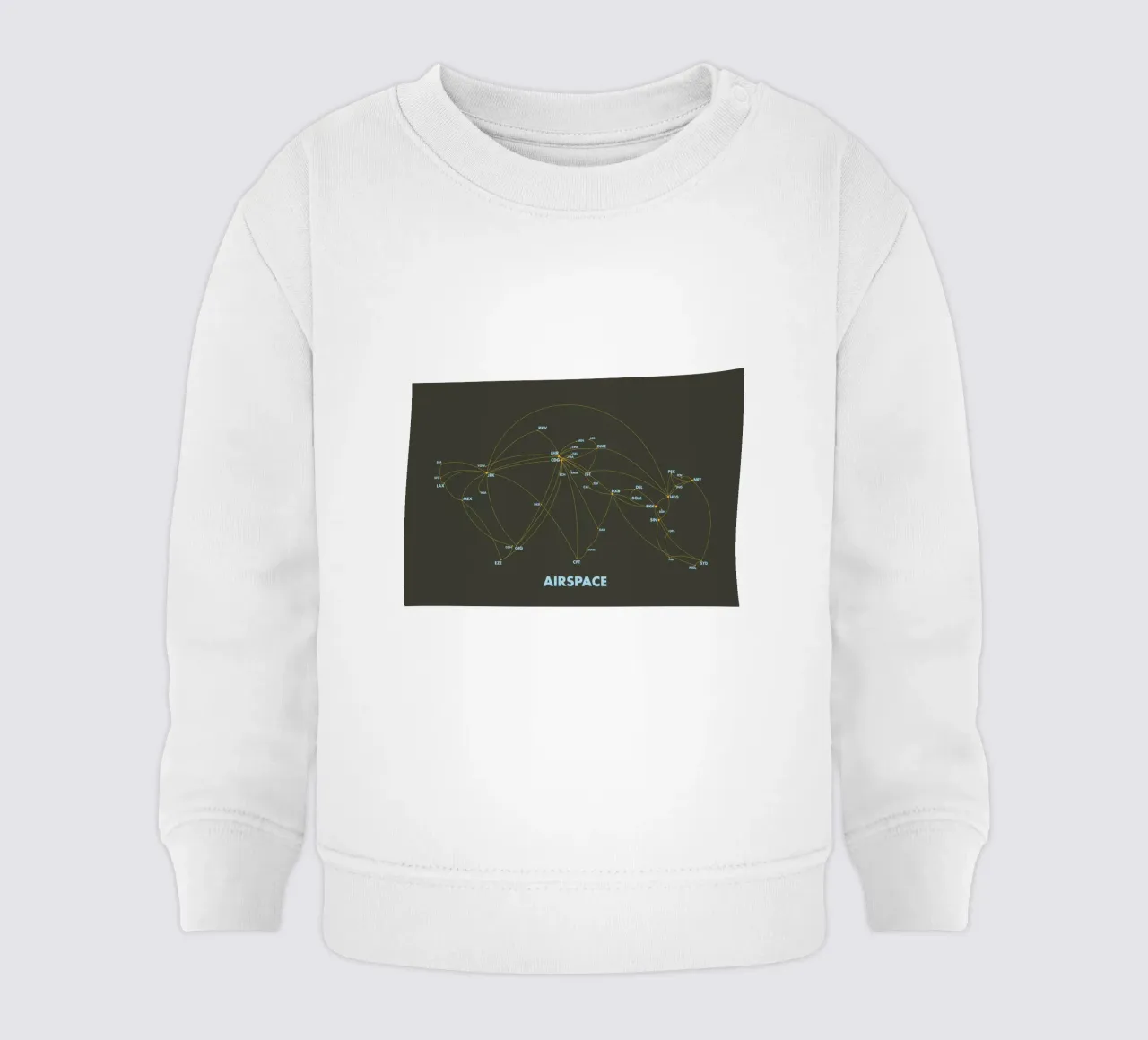 Airspace Map Dark felpa neonato da Marc Schulthess