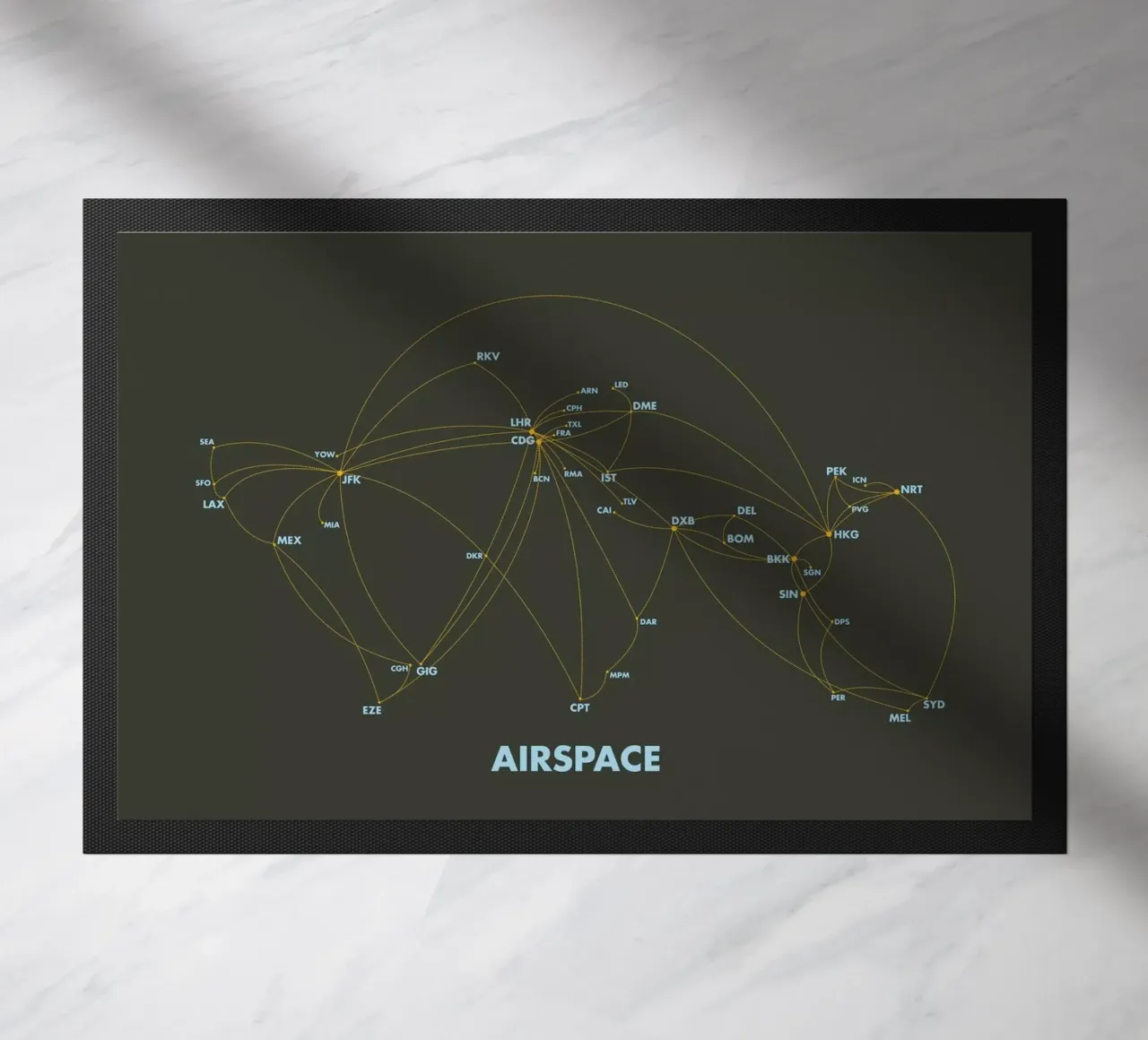 Airspace Map Dark zerbino da Marc Schulthess