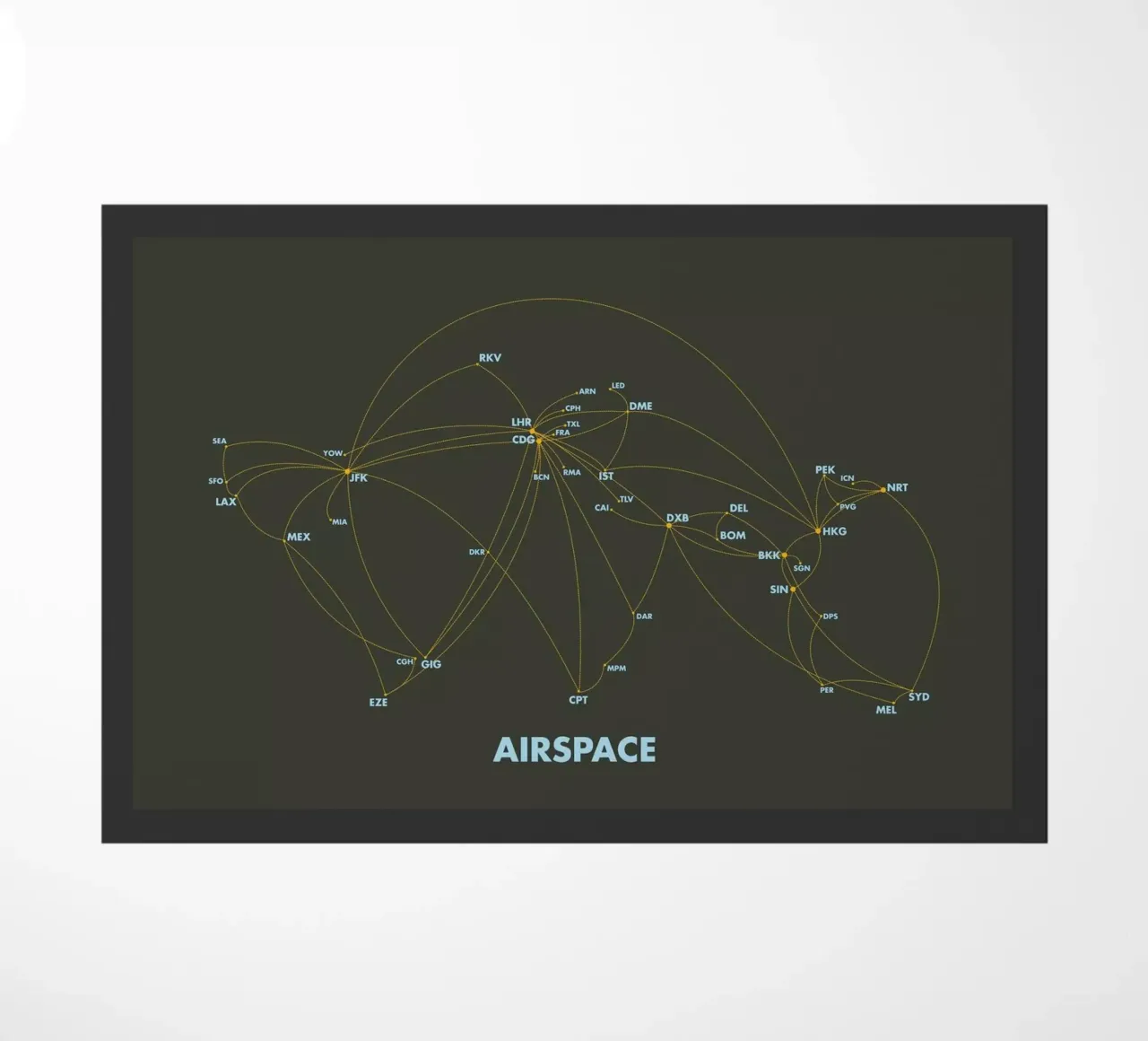 Airspace Map Dark zerbino da Marc Schulthess