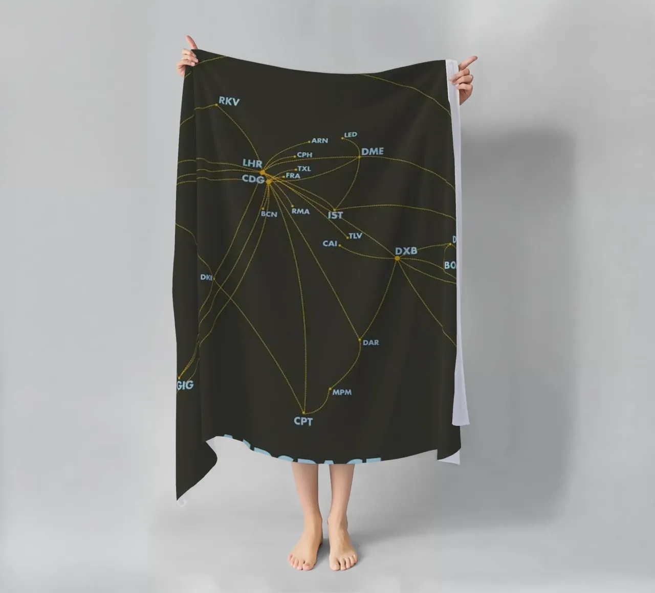 Airspace Map Dark telo mare da Marc Schulthess