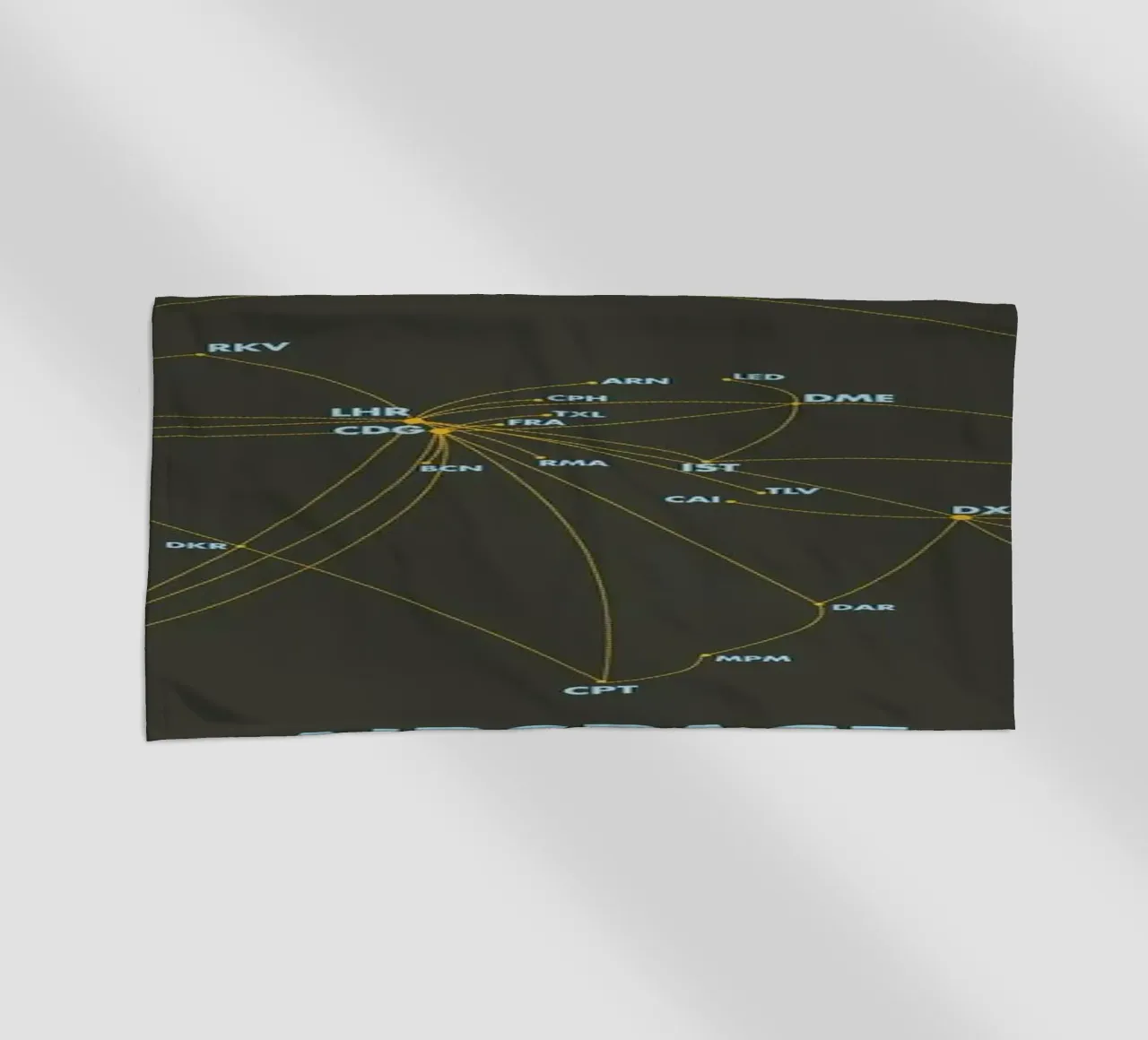 Airspace Map Dark telo mare da Marc Schulthess