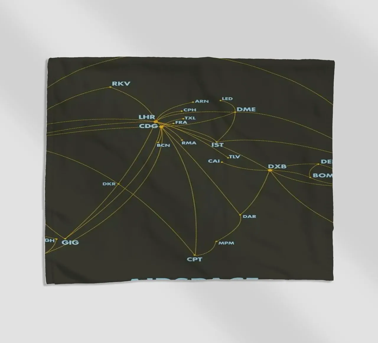 Airspace Map Dark telo mare da Marc Schulthess