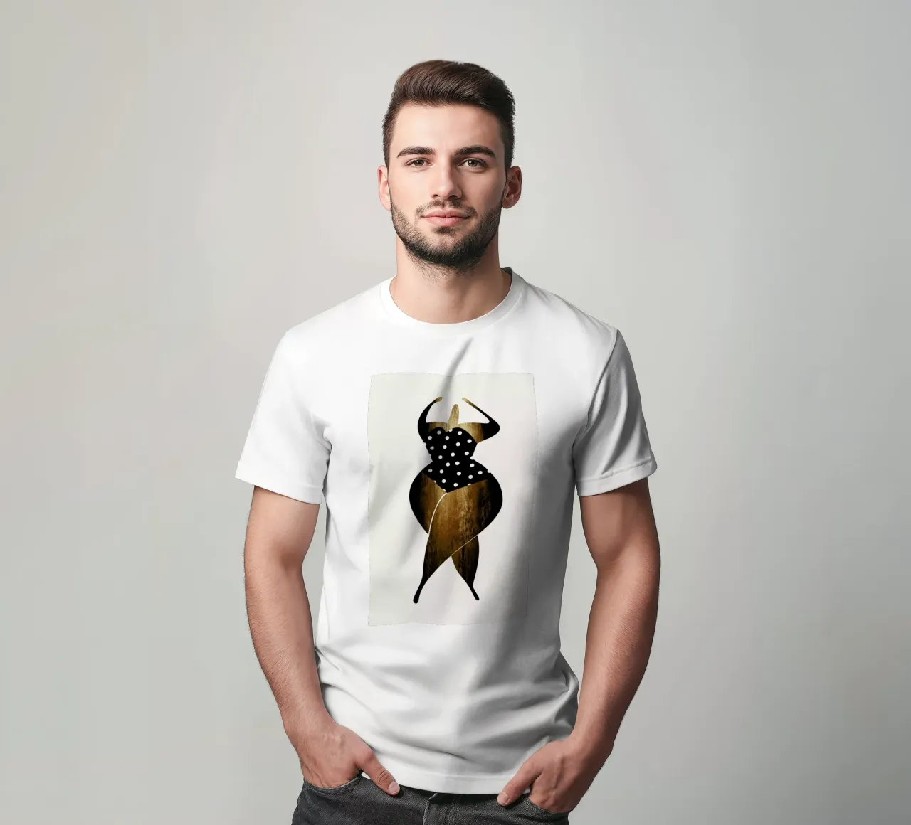 Dancing In The Sun Gold t-shirt da Kubistika