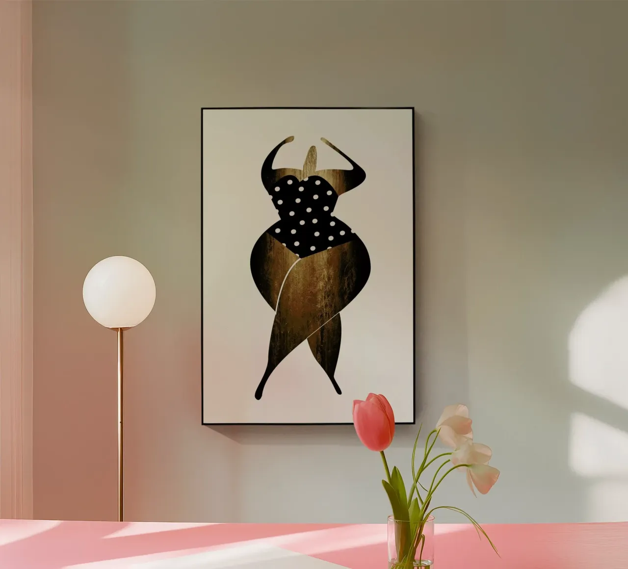 Dancing In The Sun Gold plexiglass da Kubistika