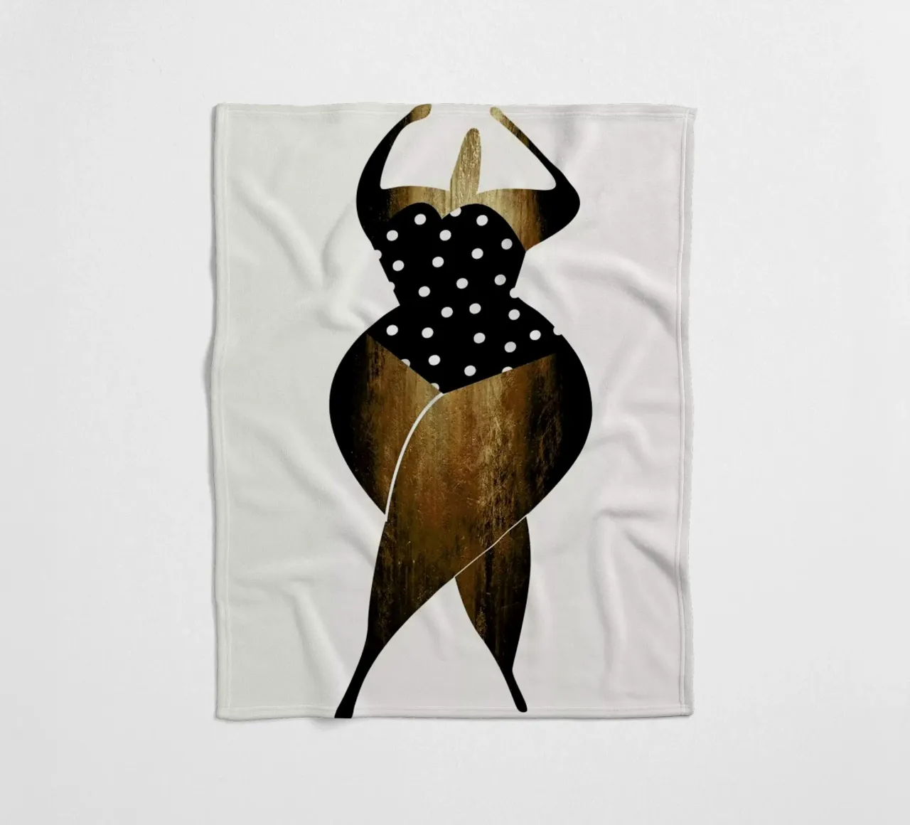 Dancing In The Sun Gold coperta in pile da Kubistika