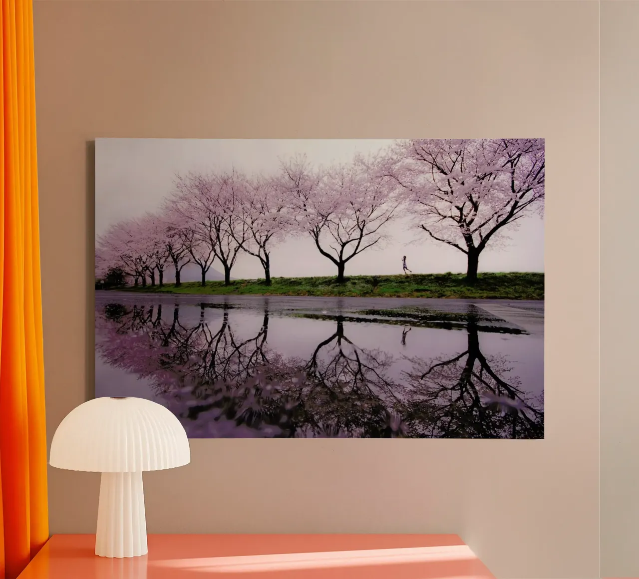 Rain of Spring - Kouji Tomihisa tela con Cornice a cassetta da Pictufy