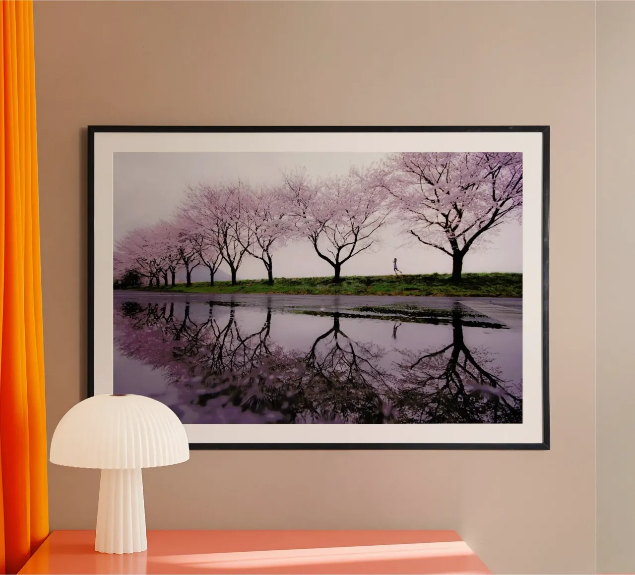 Rain of Spring - Kouji Tomihisa poster con telaio in legno da Pictufy