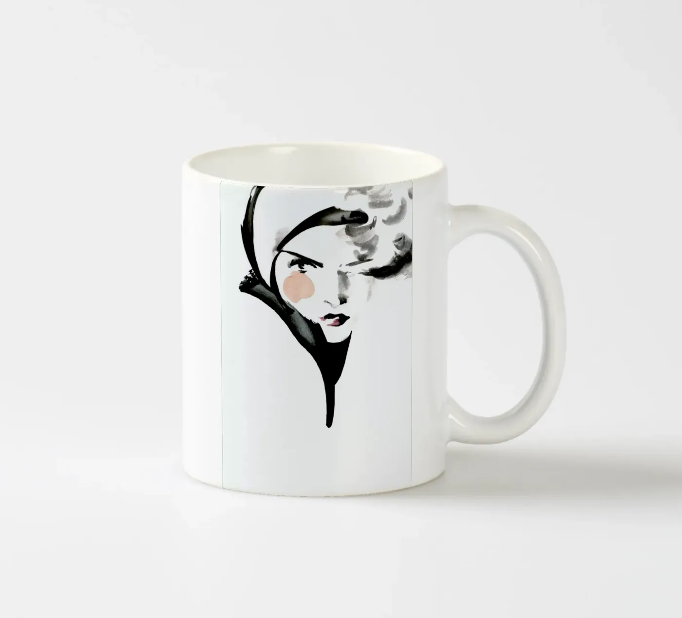 Winterliese ceramic mug by Ekaterina Koroleva