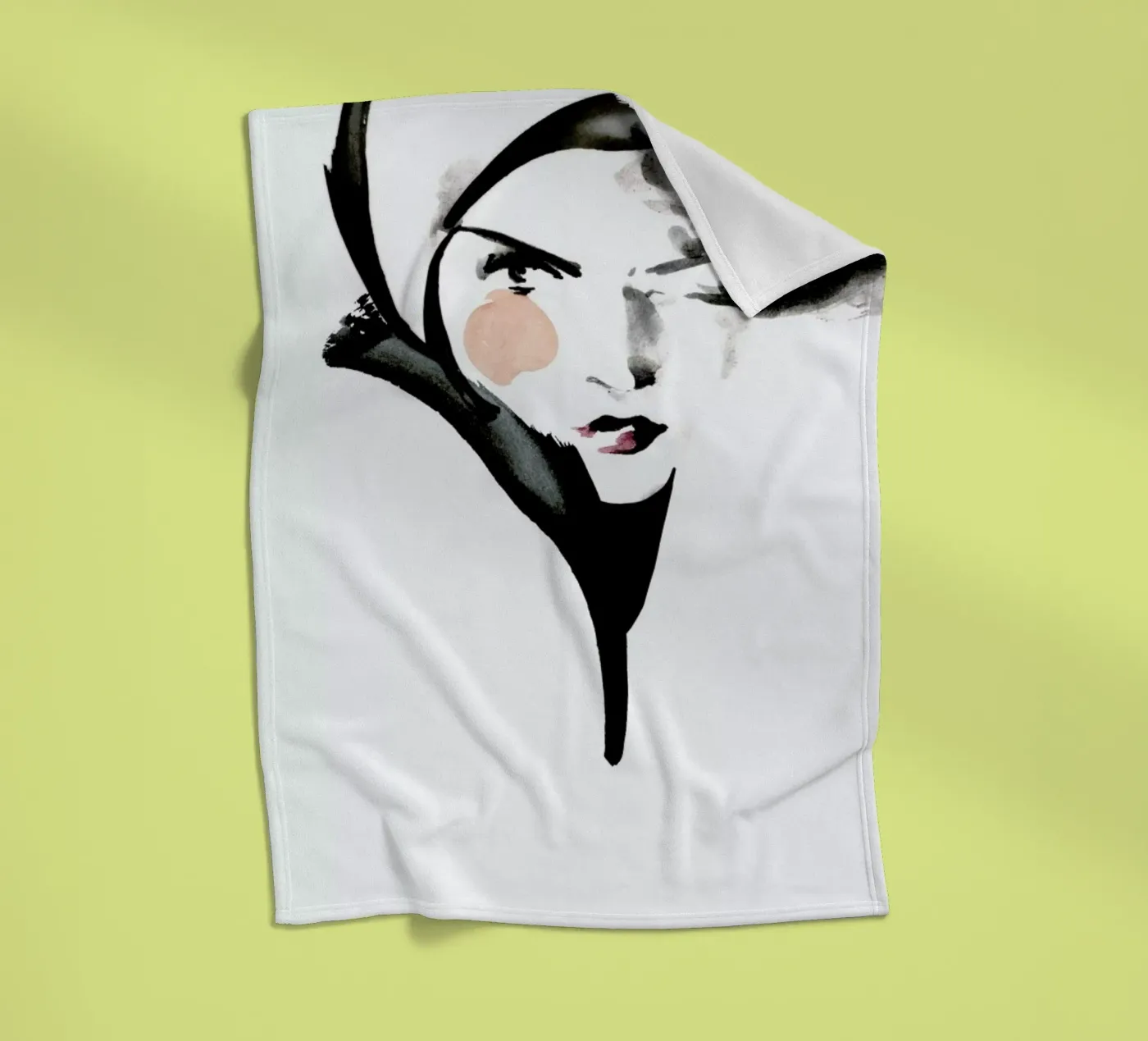 Winterliese Fleecedecke von Ekaterina Koroleva