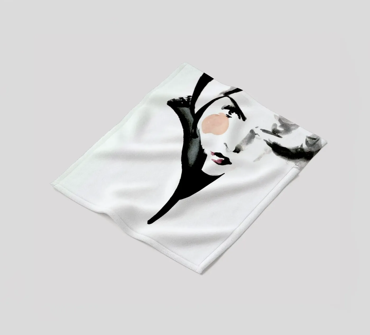 Winterliese Fleecedecke von Ekaterina Koroleva