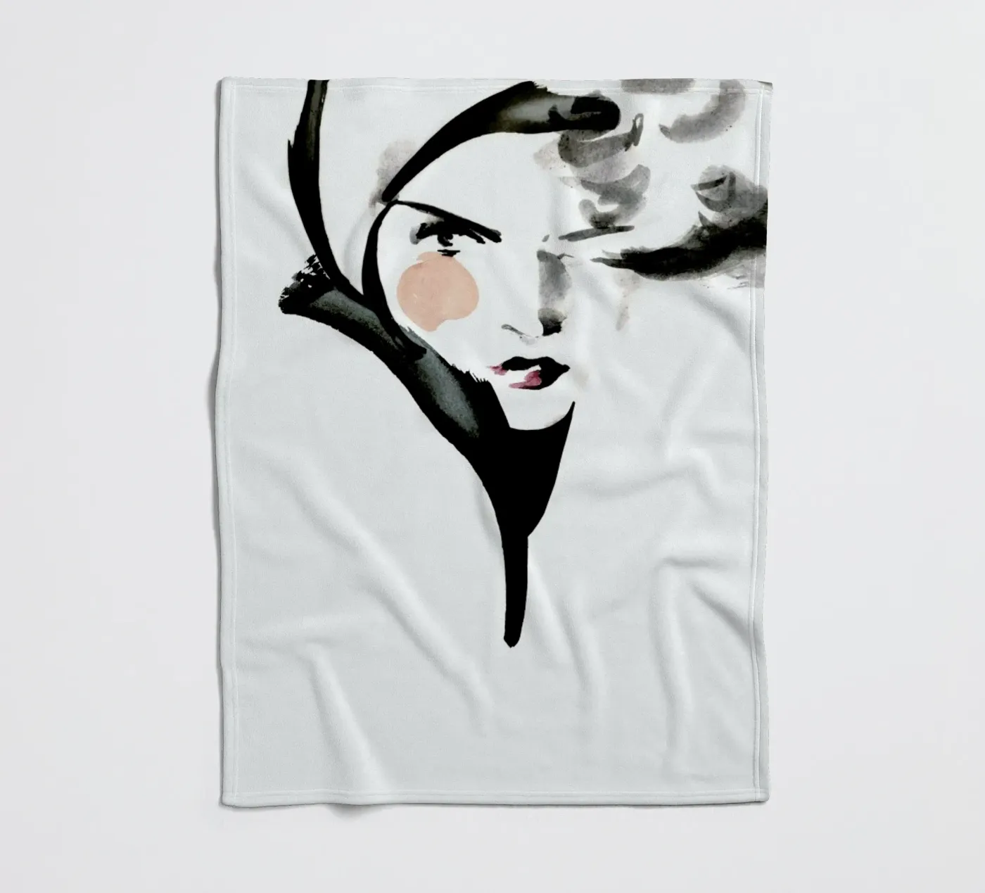 Winterliese Fleecedecke von Ekaterina Koroleva